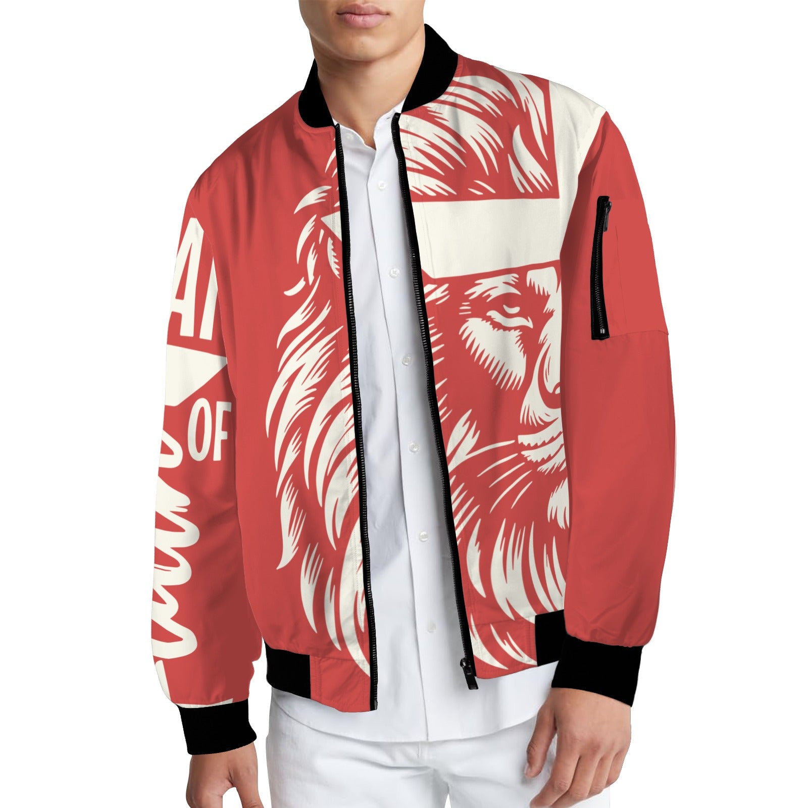 GPA Man of Faith Bomber Jacket Men's Bomber Jacket (Model H65)
