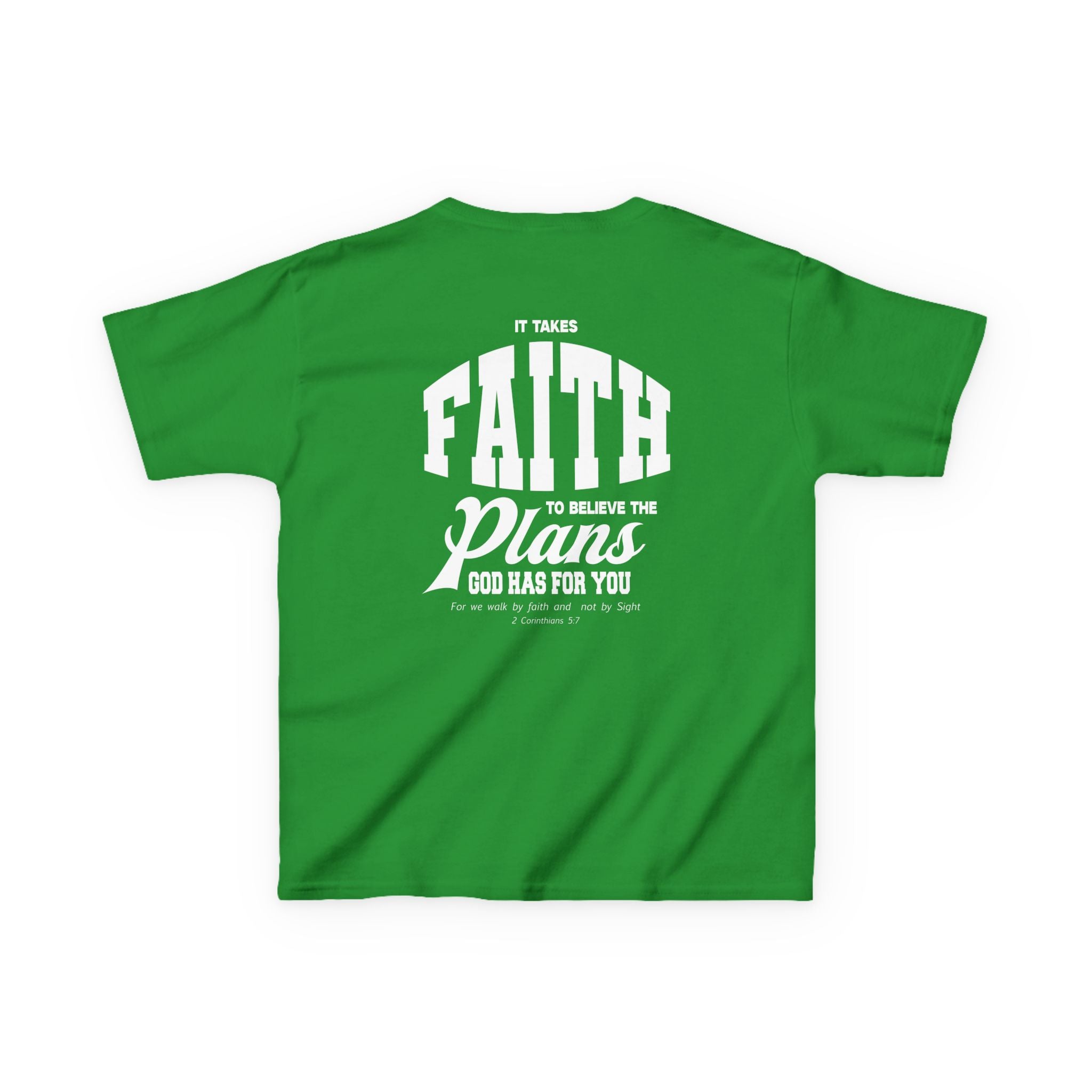 Kids Tee, Faith Christian Graphic Shirt, Empowering Bible Verse Top, Inspirational Scripture Clothing, Religious Gift, Church Wear
