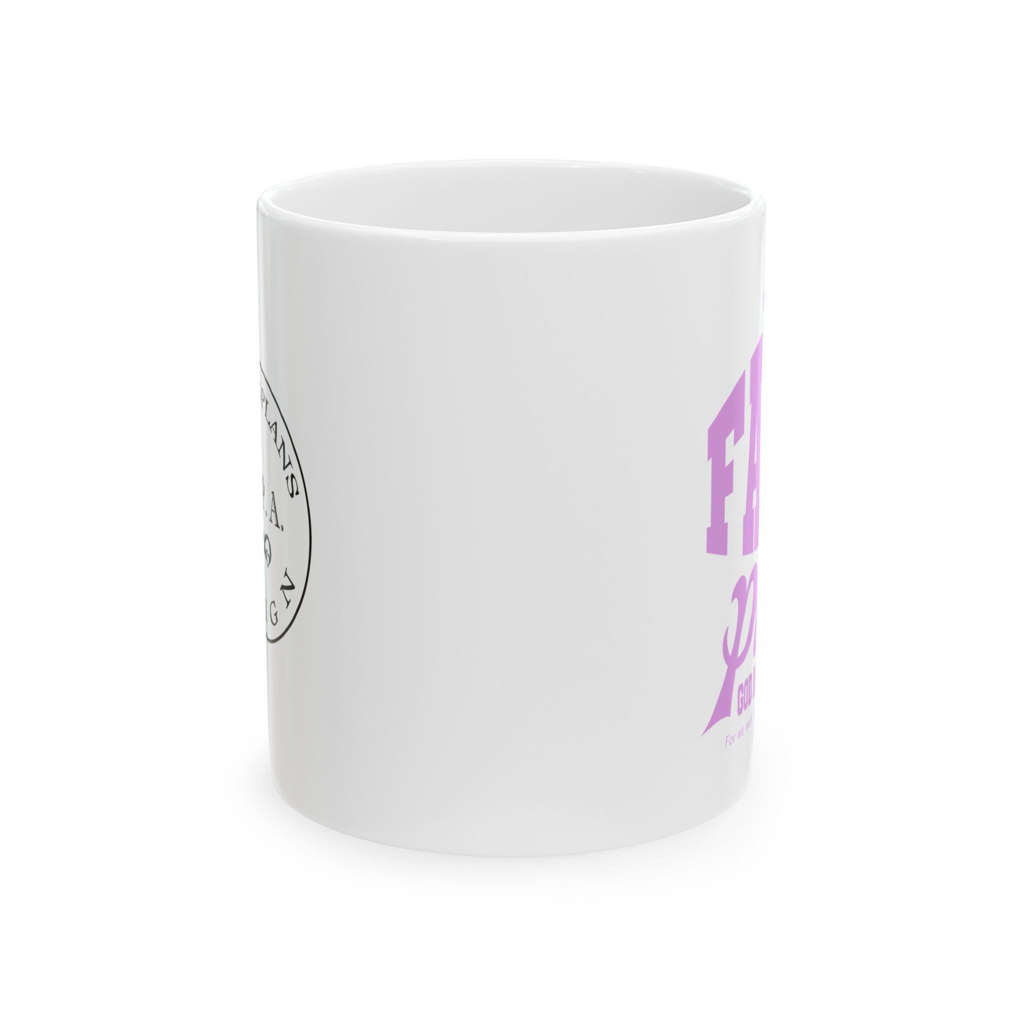 Faith Coffee Mug - It Takes FAITH Christian Graphic Tee Inspirational Bible Verse, 11oz 15oz Cup - Gift for Faith Journey, Church, Bible