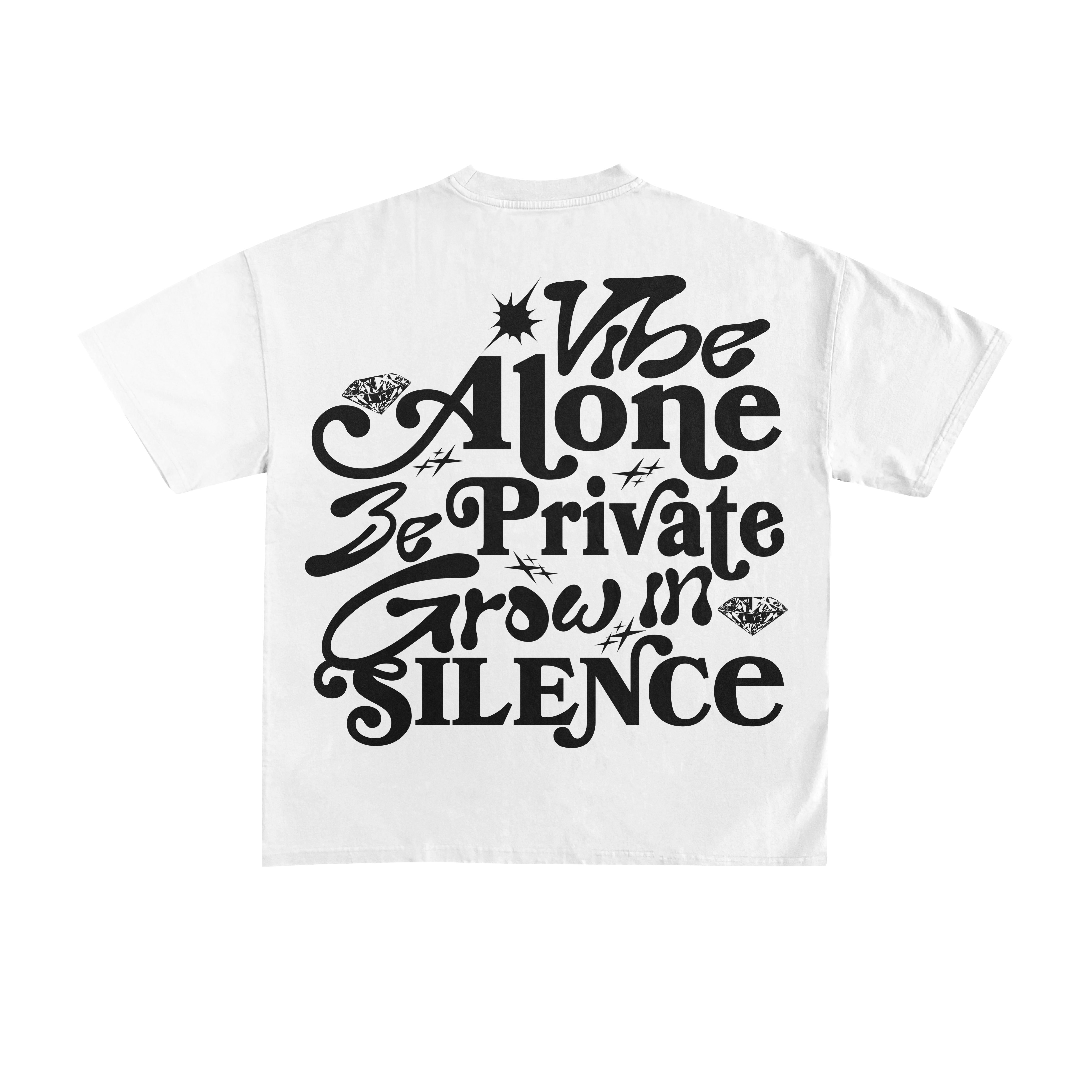 VIBE ALONE Tee – White