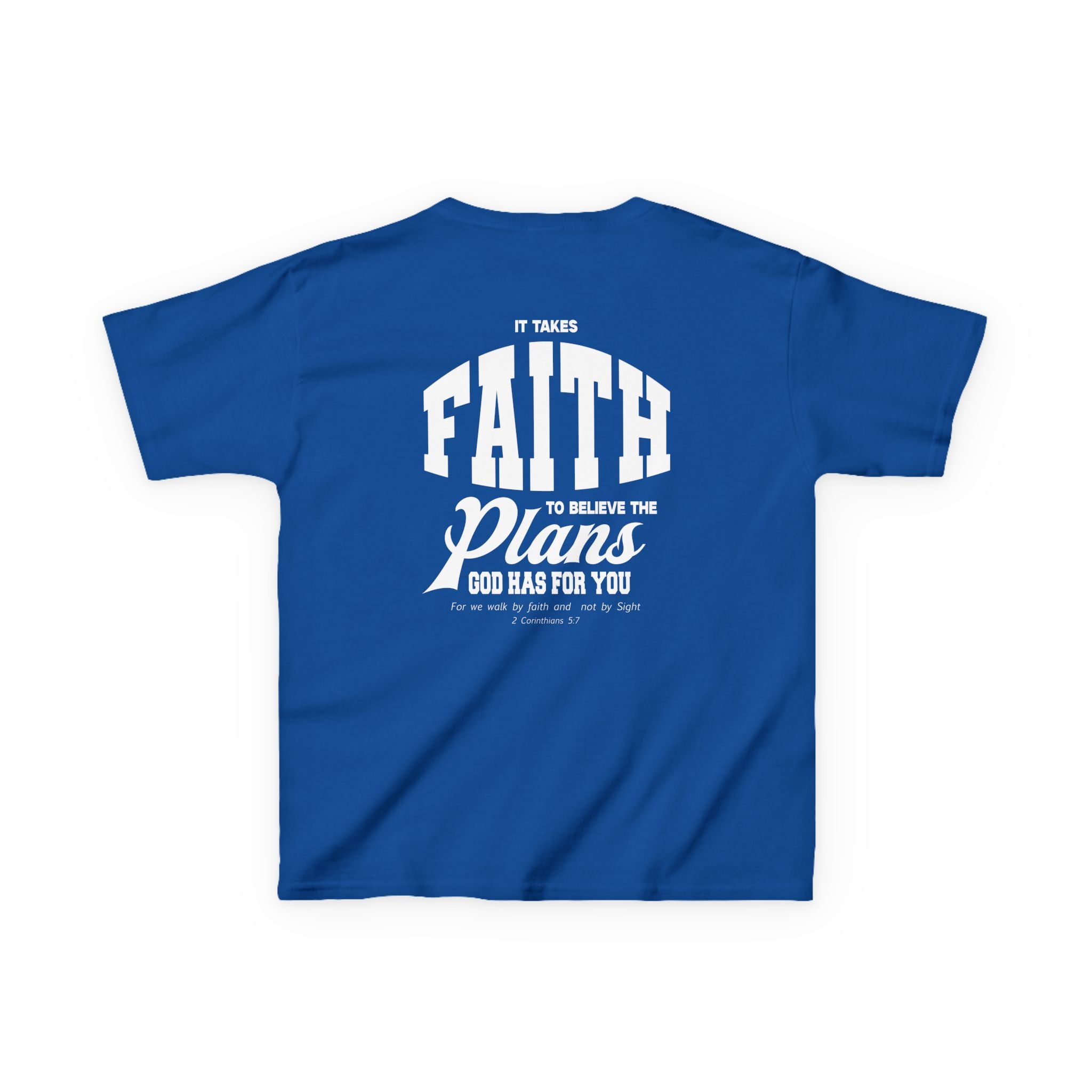 Kids Tee, Faith Christian Graphic Shirt, Empowering Bible Verse Top, Inspirational Scripture Clothing, Religious Gift, Church Wear