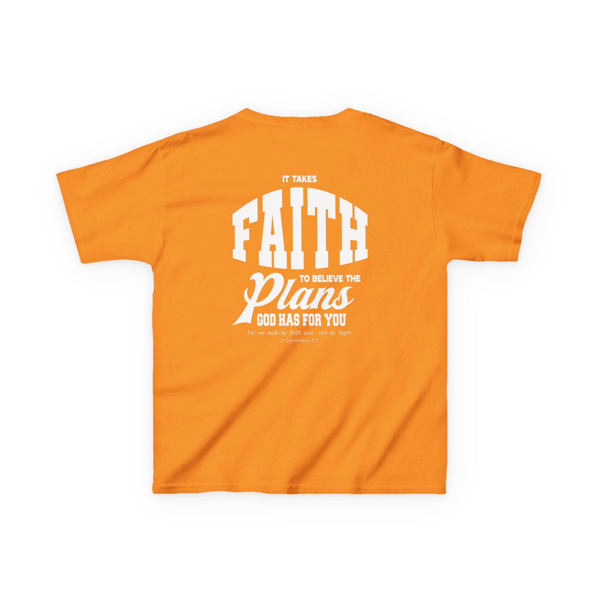 Kids Tee, Faith Christian Graphic Shirt, Empowering Bible Verse Top, Inspirational Scripture Clothing, Religious Gift, Church Wear