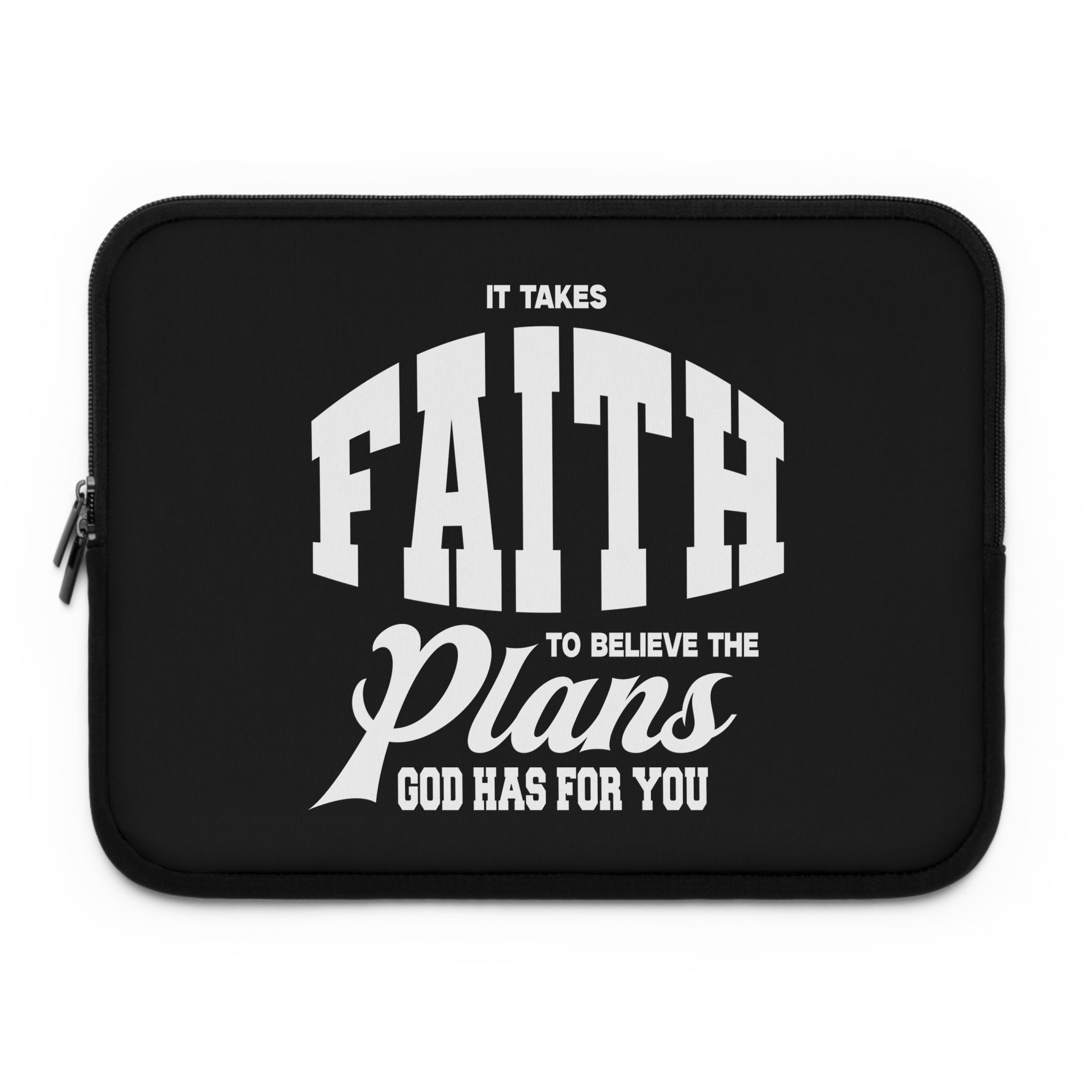 Inspirational Laptop Sleeve with Faith Design - Perfect for Students, Professionals, Gifts, Work, Back to School