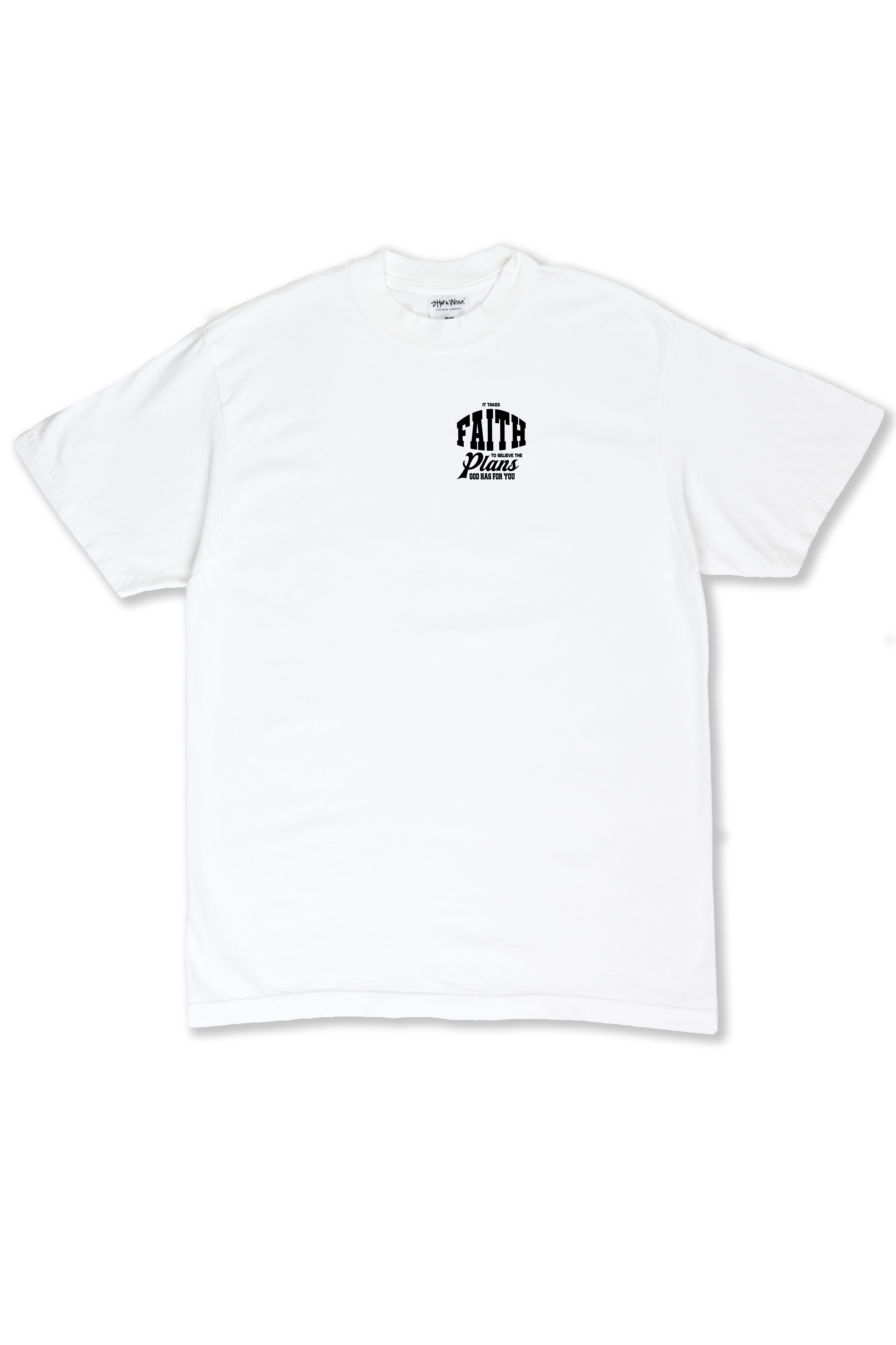 FAITH + PLANS Tee – White
