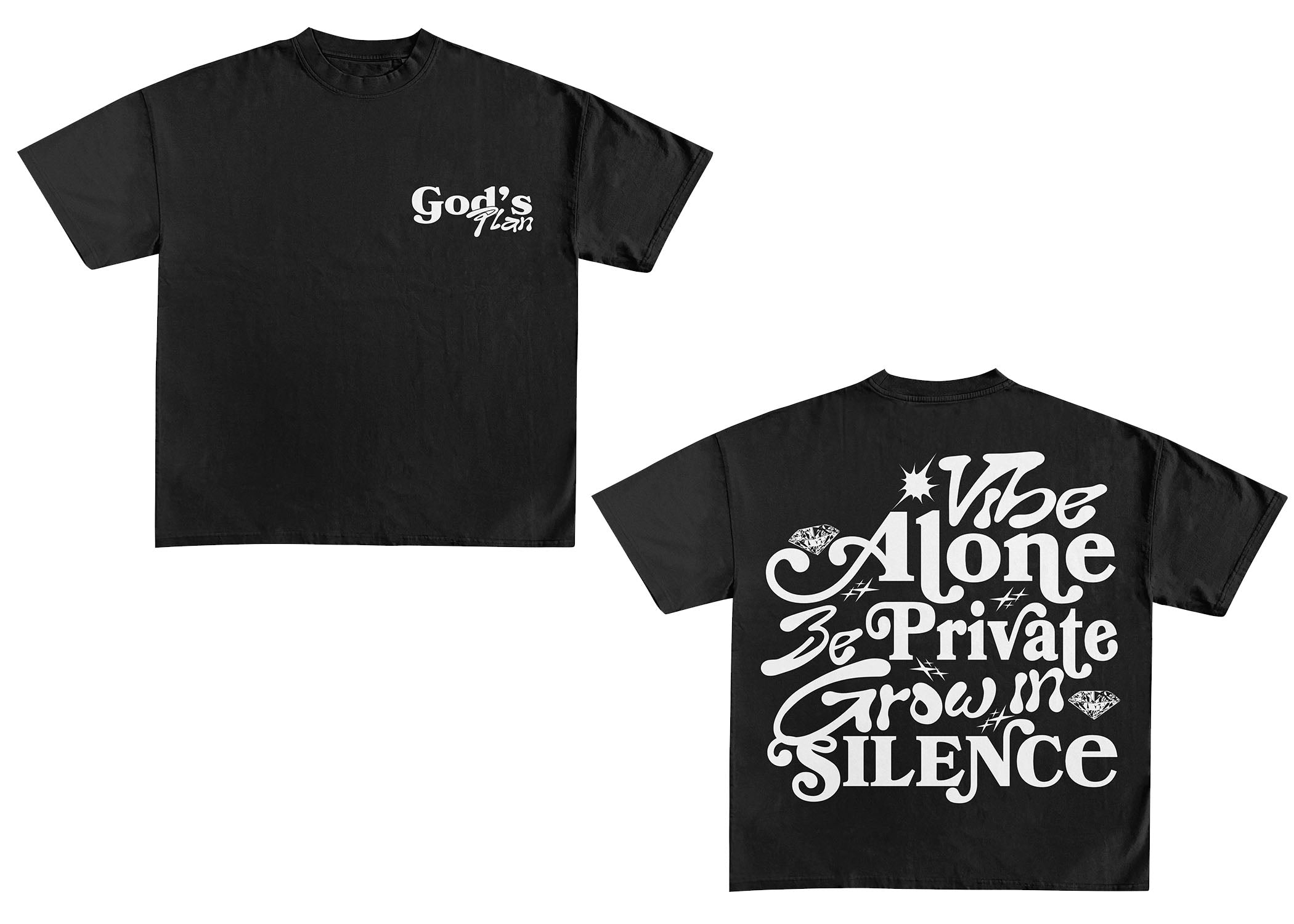 VIBE ALONE Tee – Black