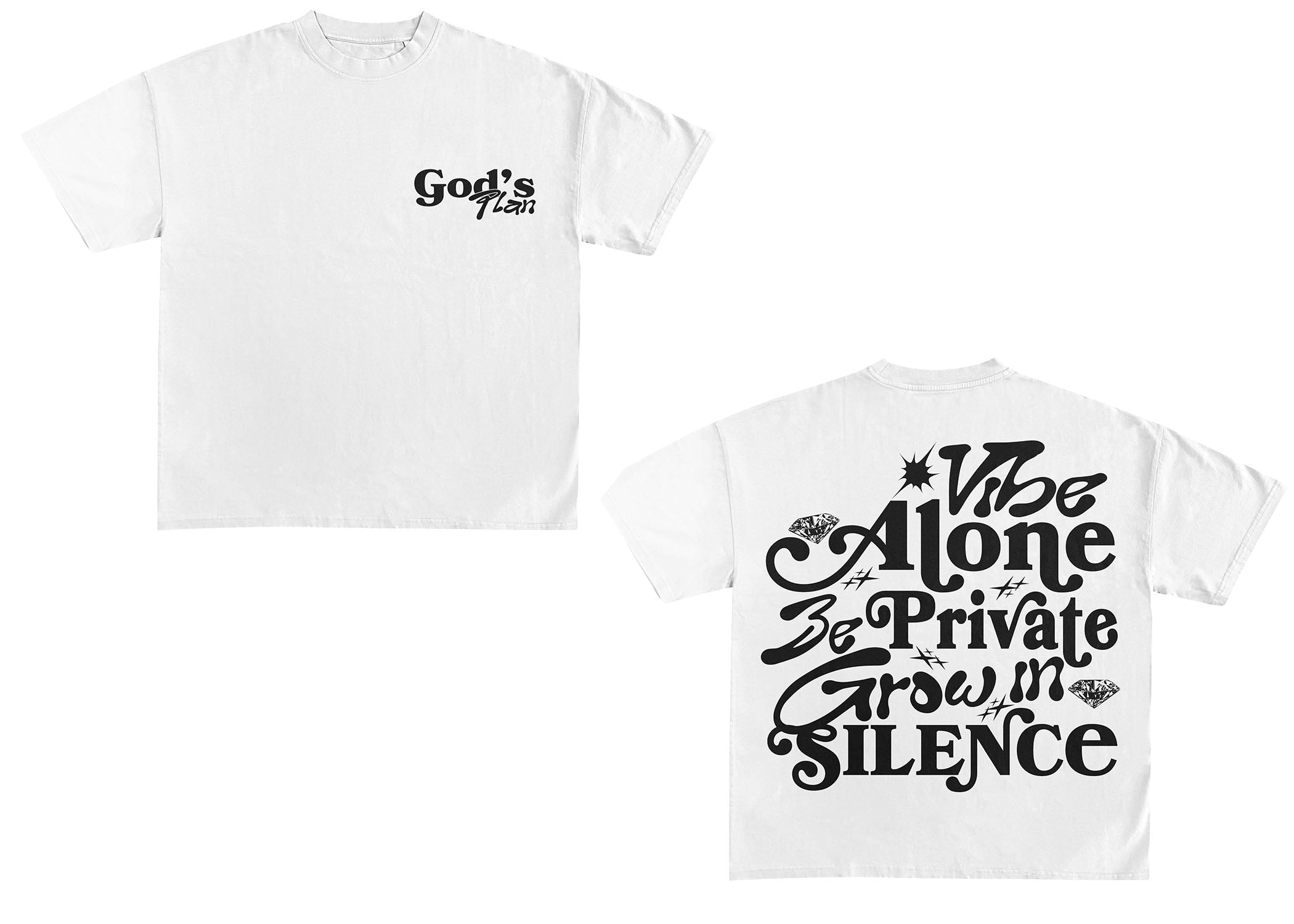 VIBE ALONE Tee – White
