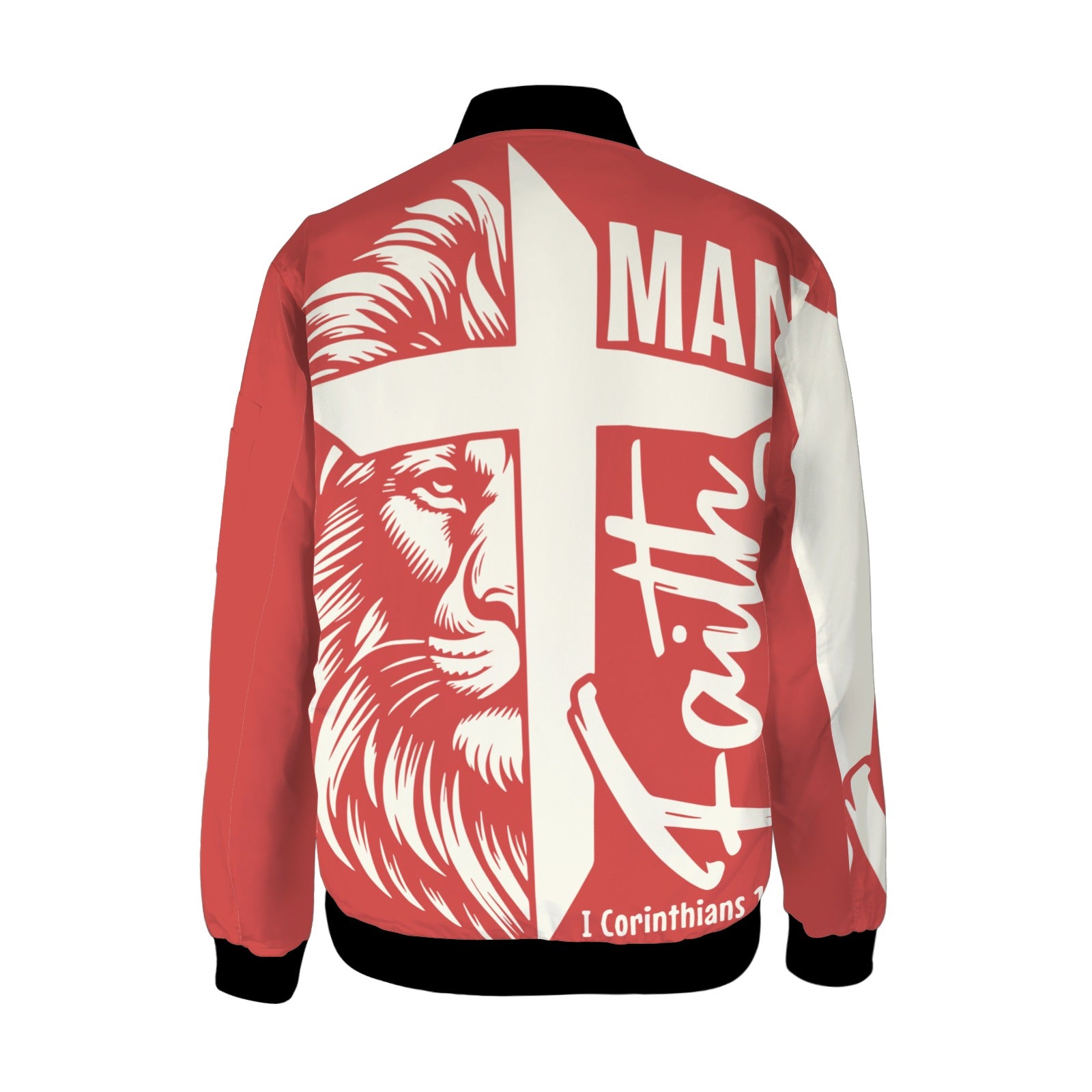 GPA Man of Faith Bomber Jacket Men's Bomber Jacket (Model H65)