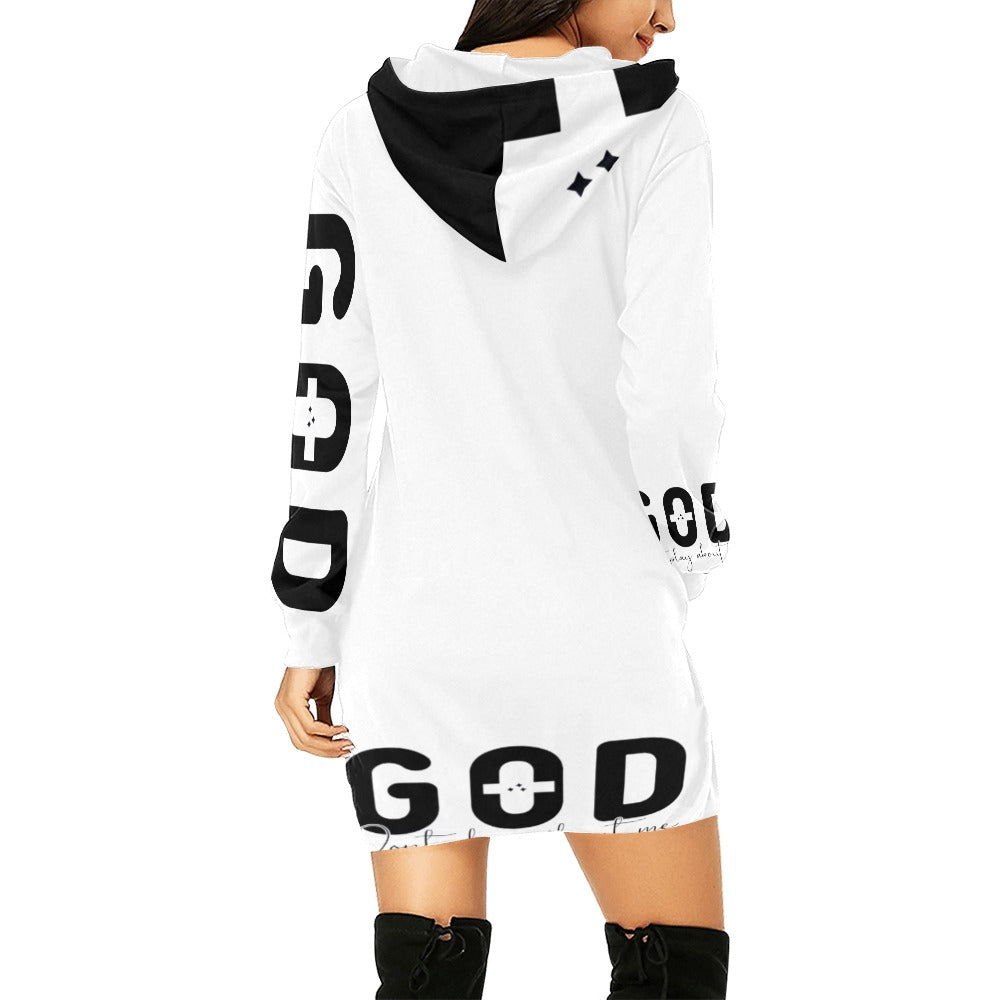 God dont play about me Hoodie Mini Dress
